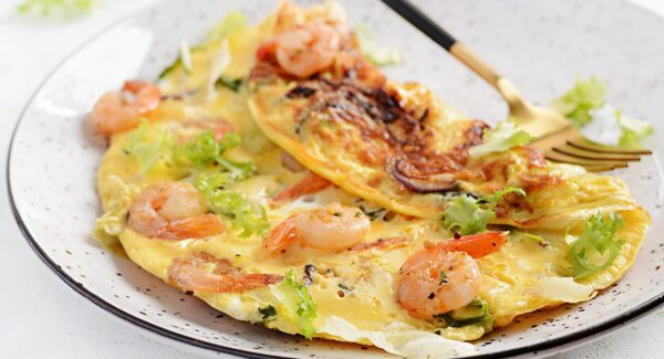 Omelette de Langostinos